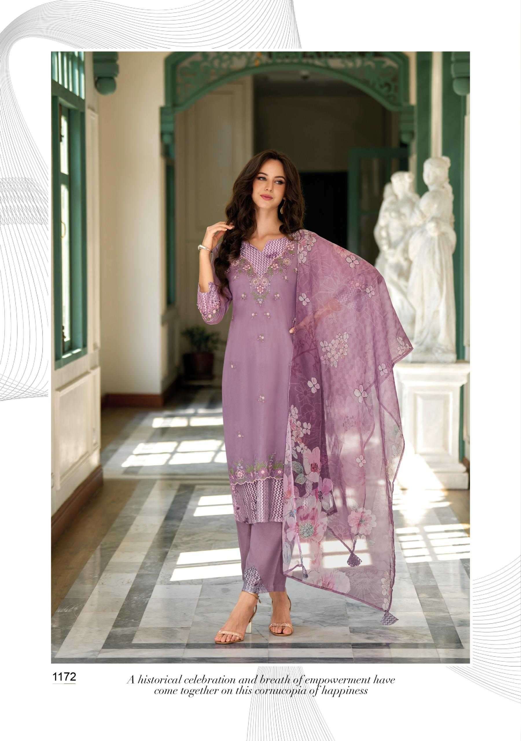 LADY LEELA PRESENTS INAYA ORGANZA OCCASION WEAR STYLISH HANDWORK FULL STITCH 3PCS KURTIS CATALOG WHOLESALER AND EXPORTER IN SURAT