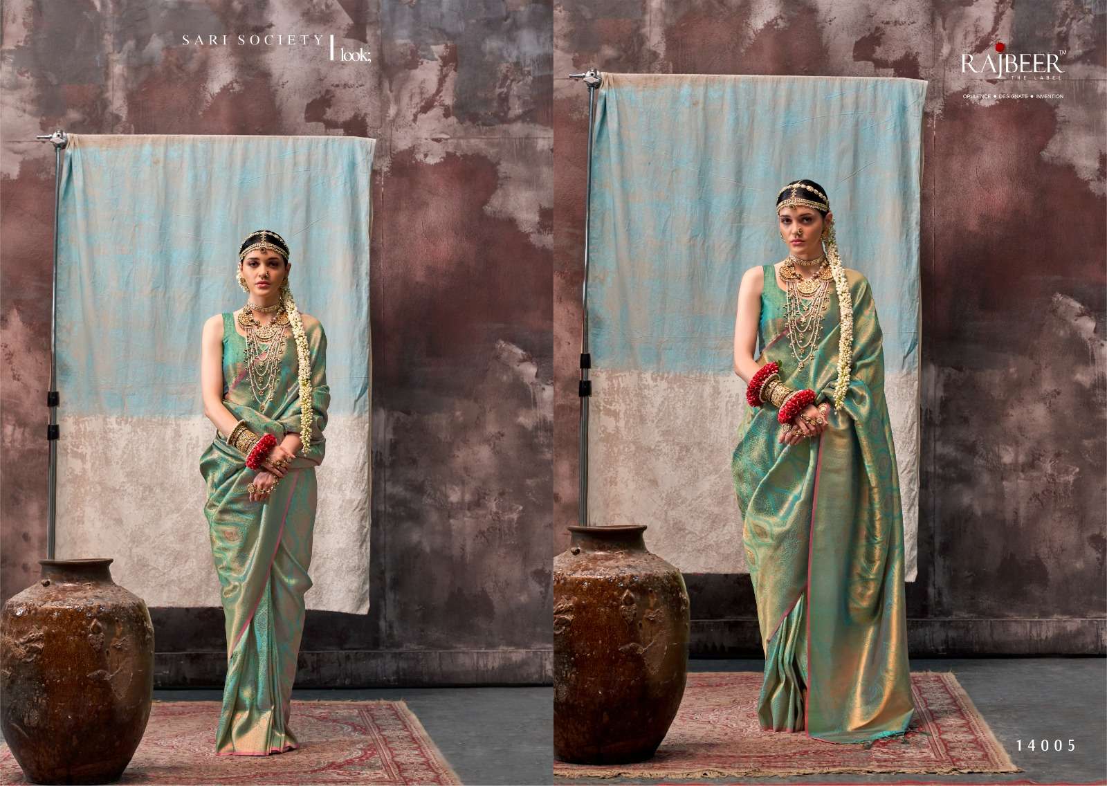 RAJBEER PRESENT KALAA-SAVOI HANDLOOM WEAVING SAREES CATALOG WHOLESALER AND EXPORTER IN SURAT 