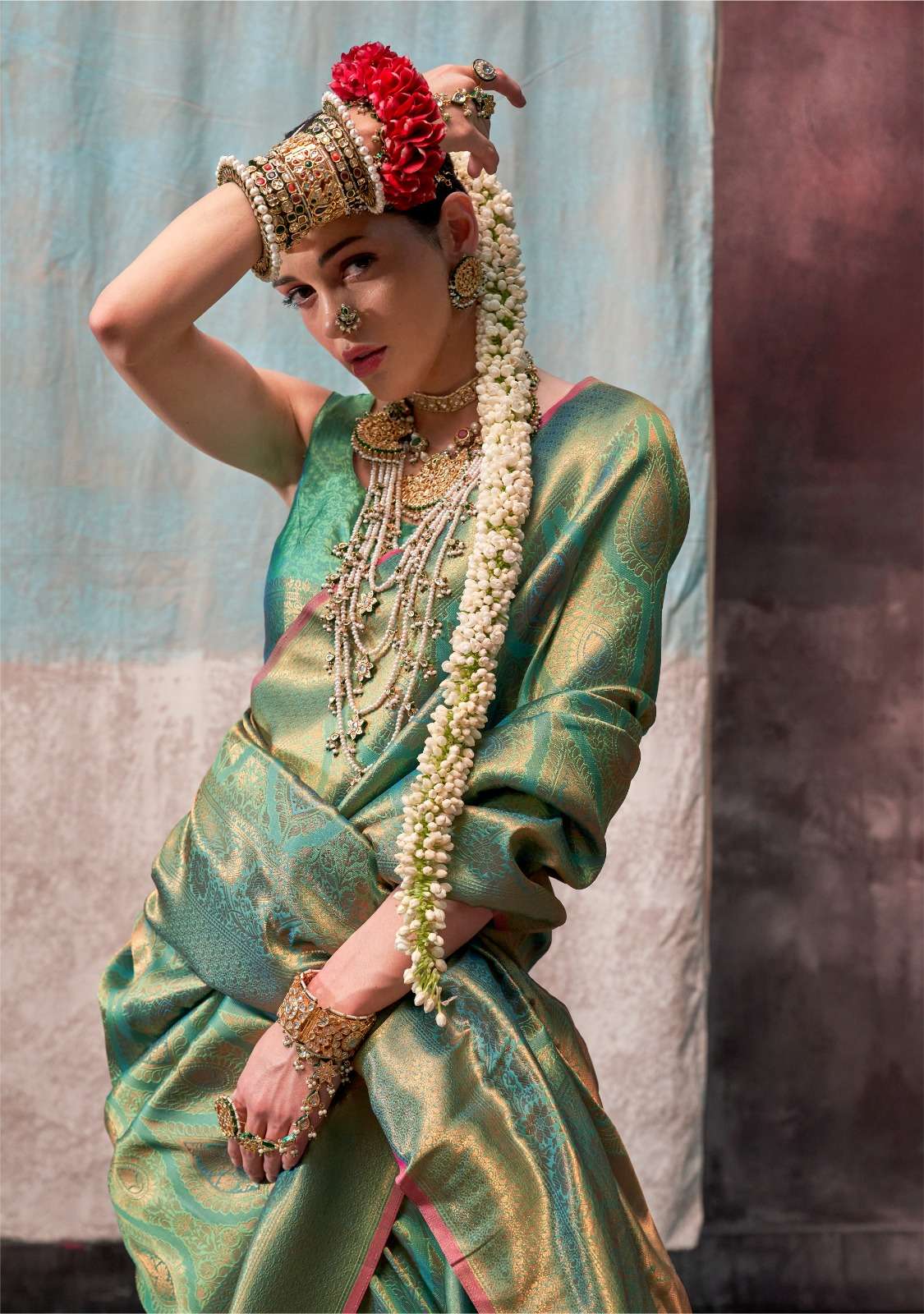RAJBEER PRESENT KALAA-SAVOI HANDLOOM WEAVING SAREES CATALOG WHOLESALER AND EXPORTER IN SURAT 