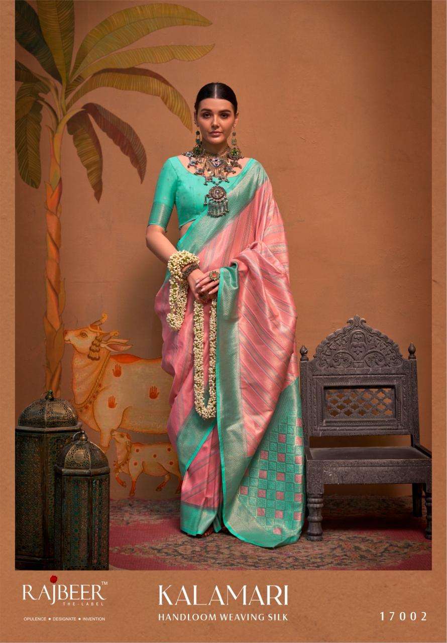 RAJBEER PRESENTS KALAMARI WEAVING SILK SAREES CATALOG WHOLESALER AND EXPORTER IN SURAT