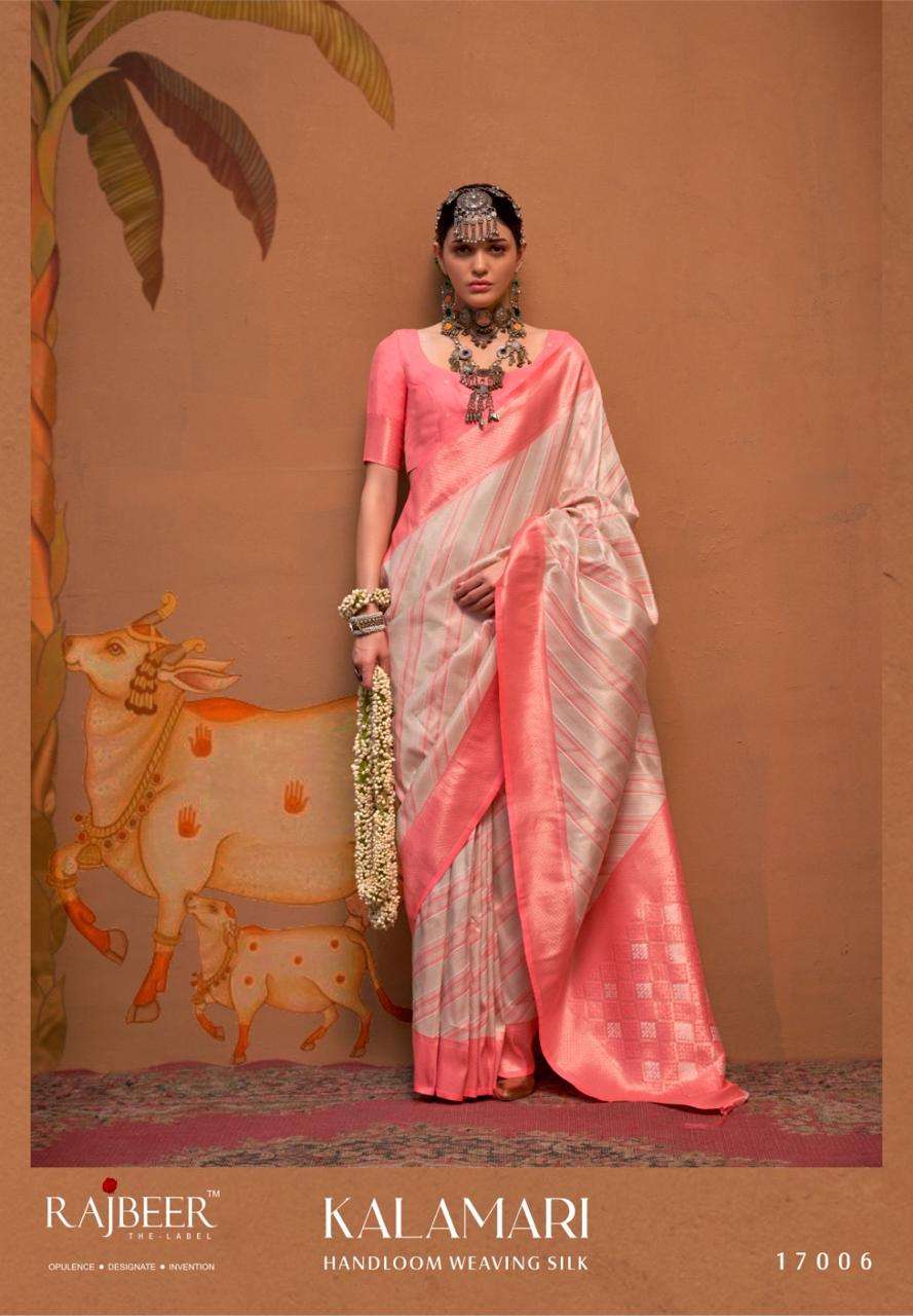 RAJBEER PRESENTS KALAMARI WEAVING SILK SAREES CATALOG WHOLESALER AND EXPORTER IN SURAT