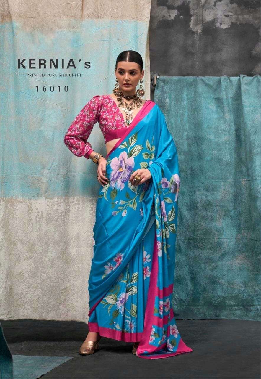 RAJBEER PRESENTS KERNIA’S SOFT SATIN SILK SAREES CATALOG WHOLESALER AND EXPORTER IN SURAT