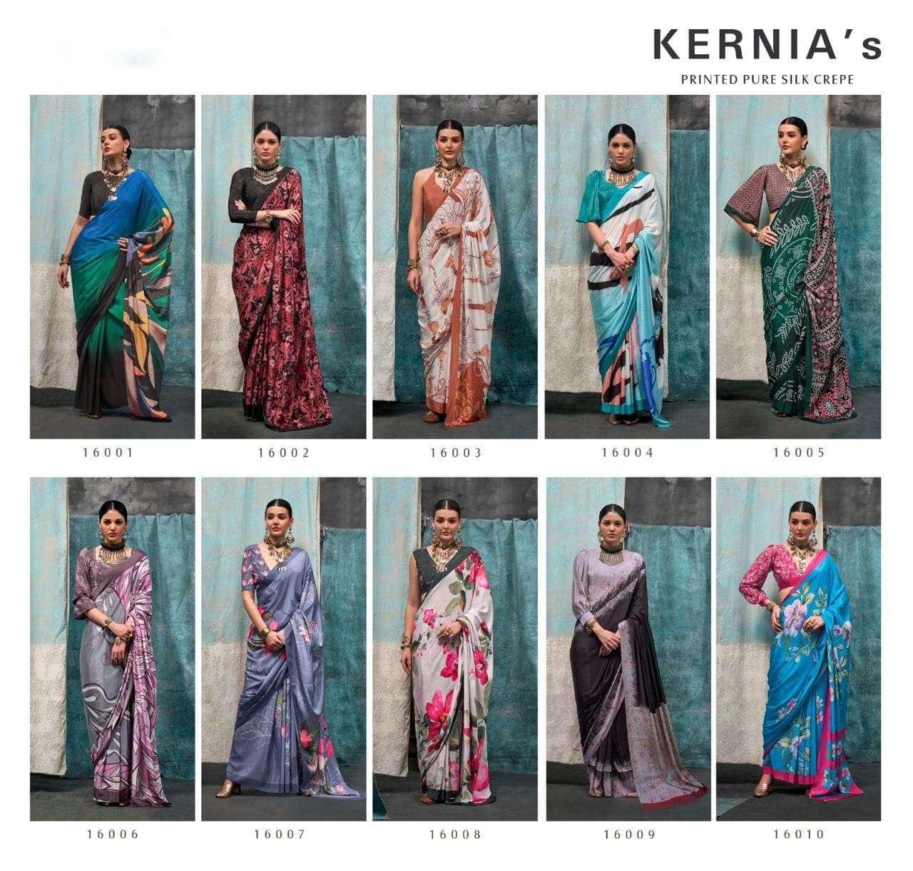 RAJBEER PRESENTS KERNIA’S SOFT SATIN SILK SAREES CATALOG WHOLESALER AND EXPORTER IN SURAT