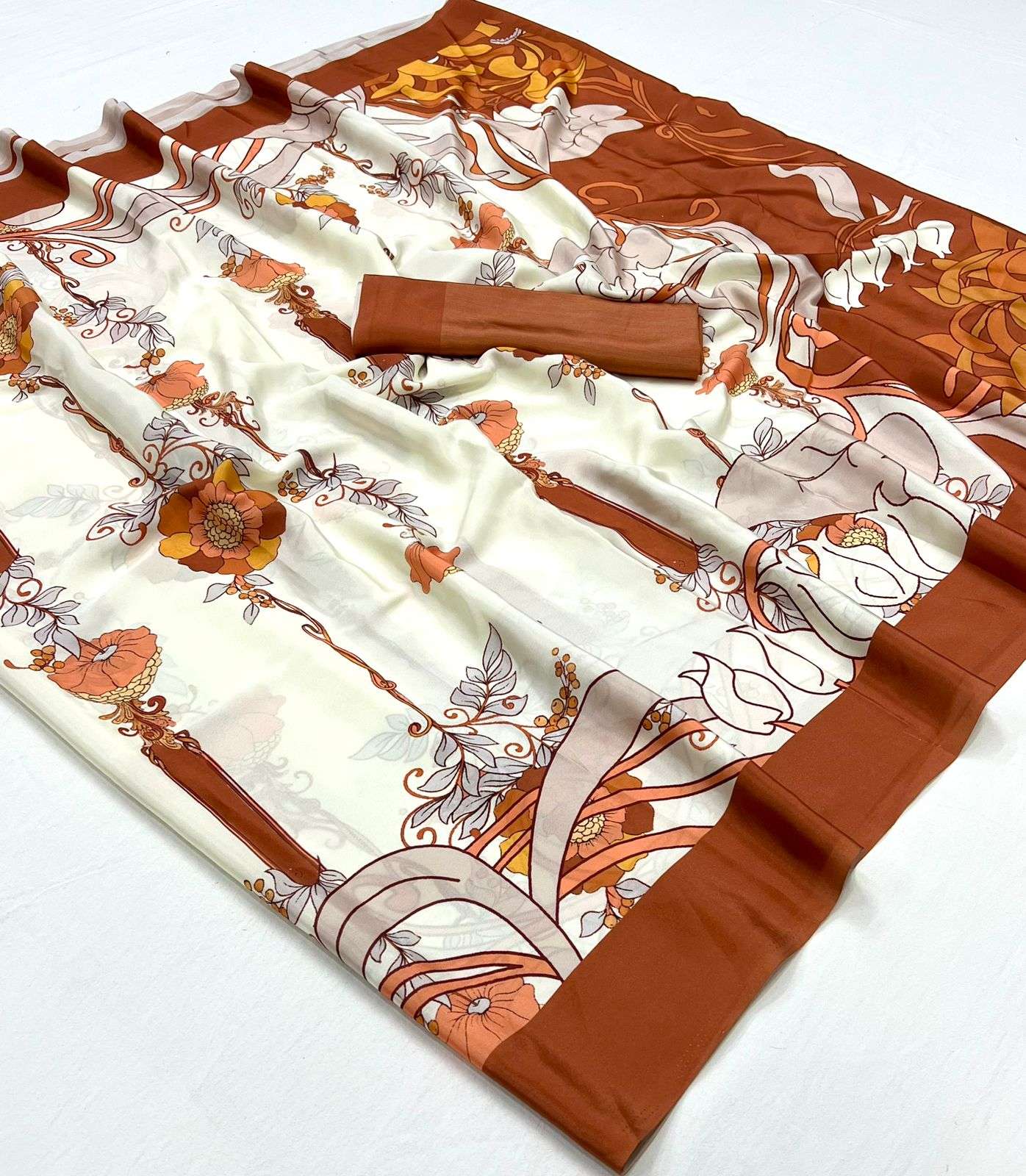 RAJBEER PRESENTS KERNIA’S SOFT SATIN SILK SAREES CATALOG WHOLESALER AND EXPORTER IN SURAT
