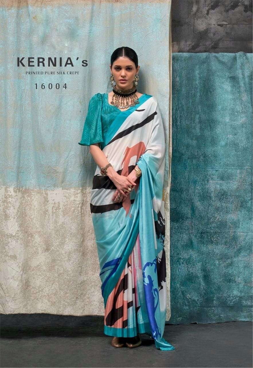 RAJBEER PRESENTS KERNIA’S SOFT SATIN SILK SAREES CATALOG WHOLESALER AND EXPORTER IN SURAT