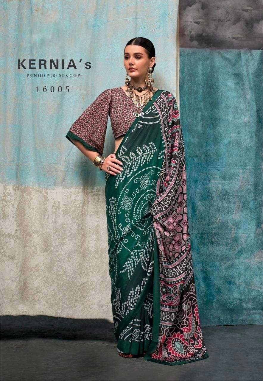 RAJBEER PRESENTS KERNIA’S SOFT SATIN SILK SAREES CATALOG WHOLESALER AND EXPORTER IN SURAT