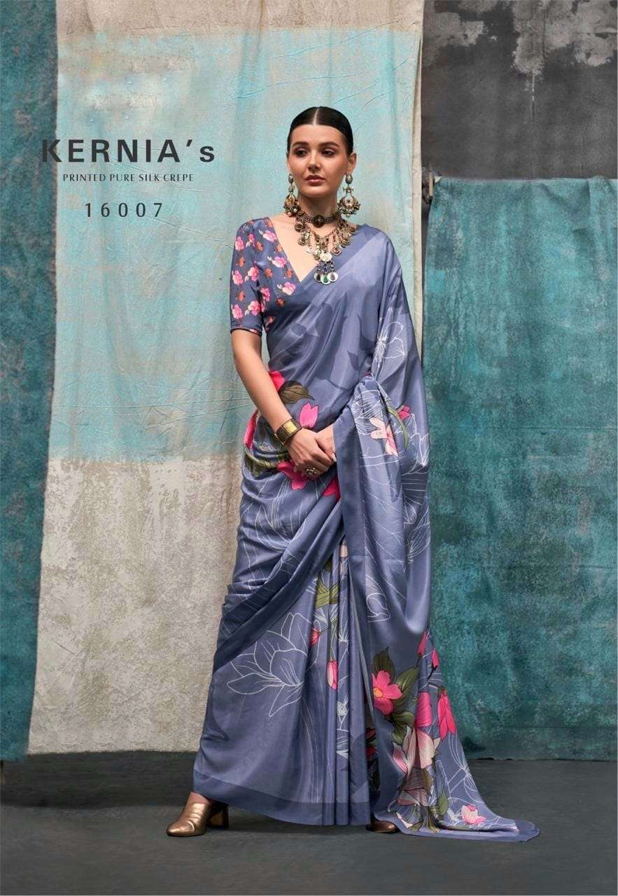 RAJBEER PRESENTS KERNIA’S SOFT SATIN SILK SAREES CATALOG WHOLESALER AND EXPORTER IN SURAT
