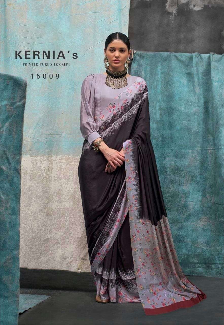 RAJBEER PRESENTS KERNIA’S SOFT SATIN SILK SAREES CATALOG WHOLESALER AND EXPORTER IN SURAT