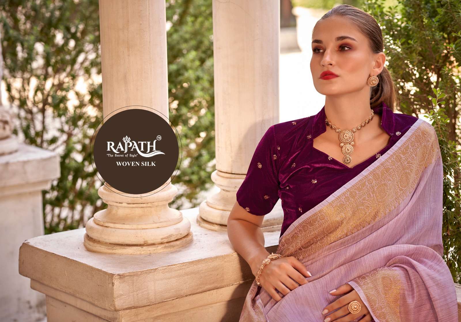 RAJPATH DELICATE SILK BEAUTIFUL LINEN SAREE CATALOG WHOLESALER AND EXPORTER IN SURAT 