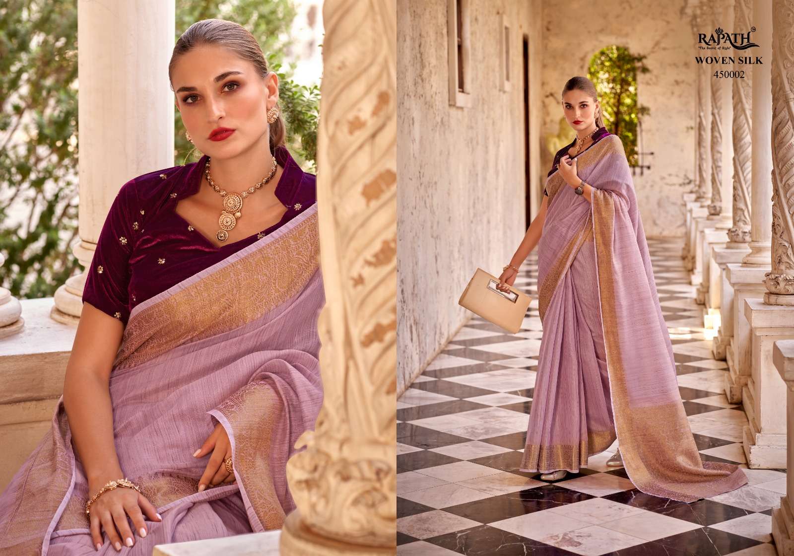 RAJPATH DELICATE SILK BEAUTIFUL LINEN SAREE CATALOG WHOLESALER AND EXPORTER IN SURAT 