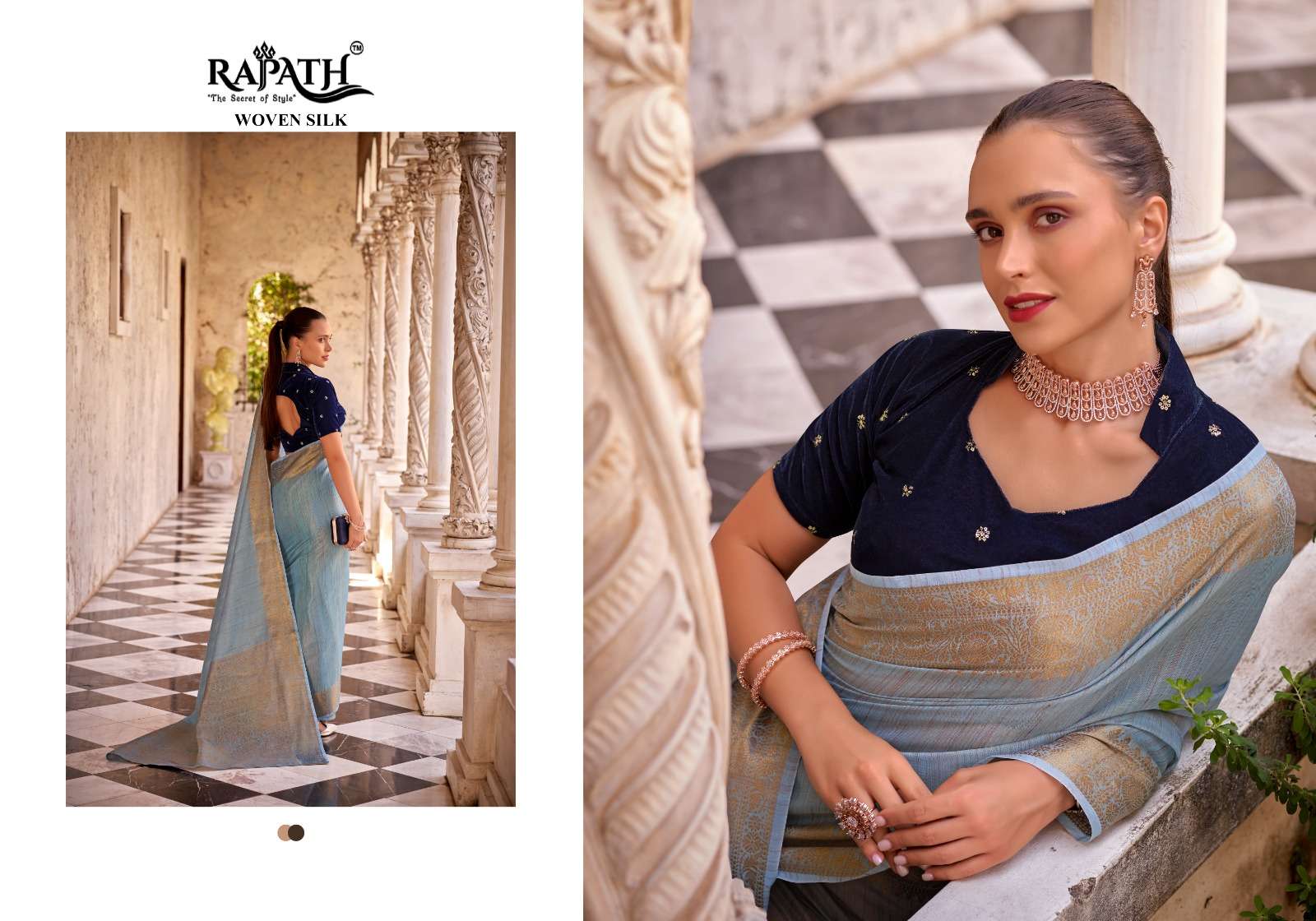 RAJPATH DELICATE SILK BEAUTIFUL LINEN SAREE CATALOG WHOLESALER AND EXPORTER IN SURAT 