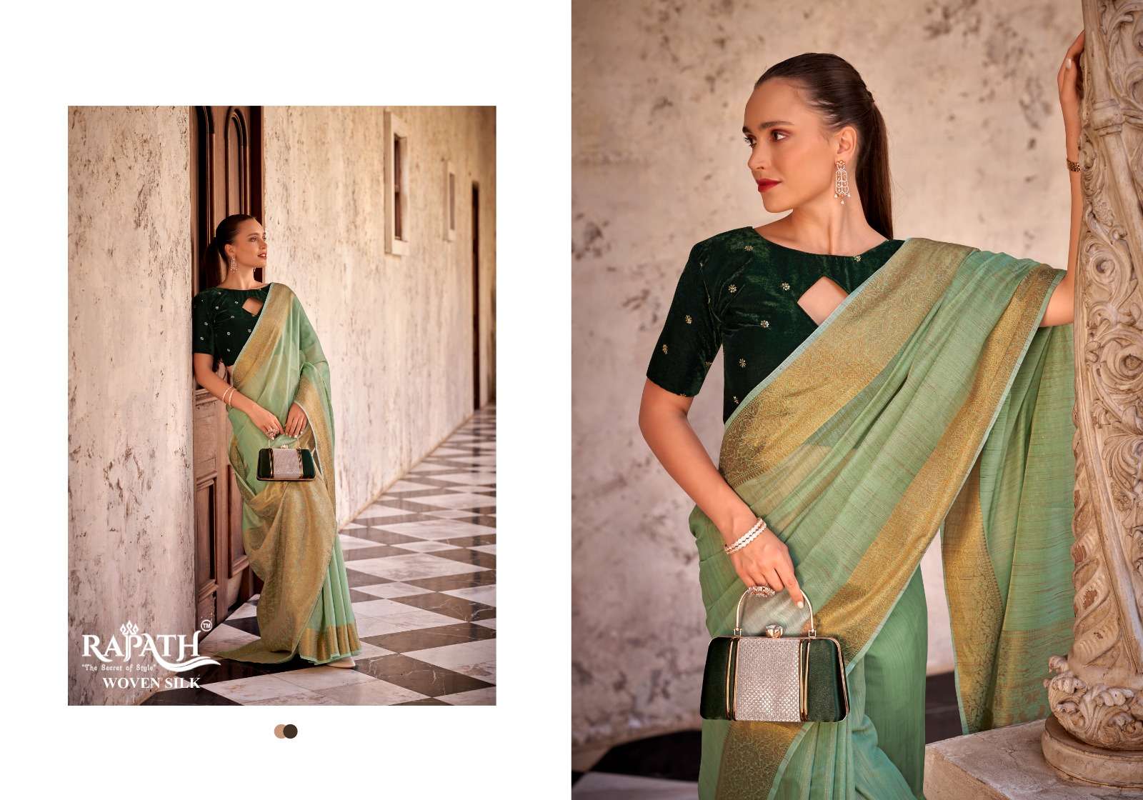 RAJPATH DELICATE SILK BEAUTIFUL LINEN SAREE CATALOG WHOLESALER AND EXPORTER IN SURAT 