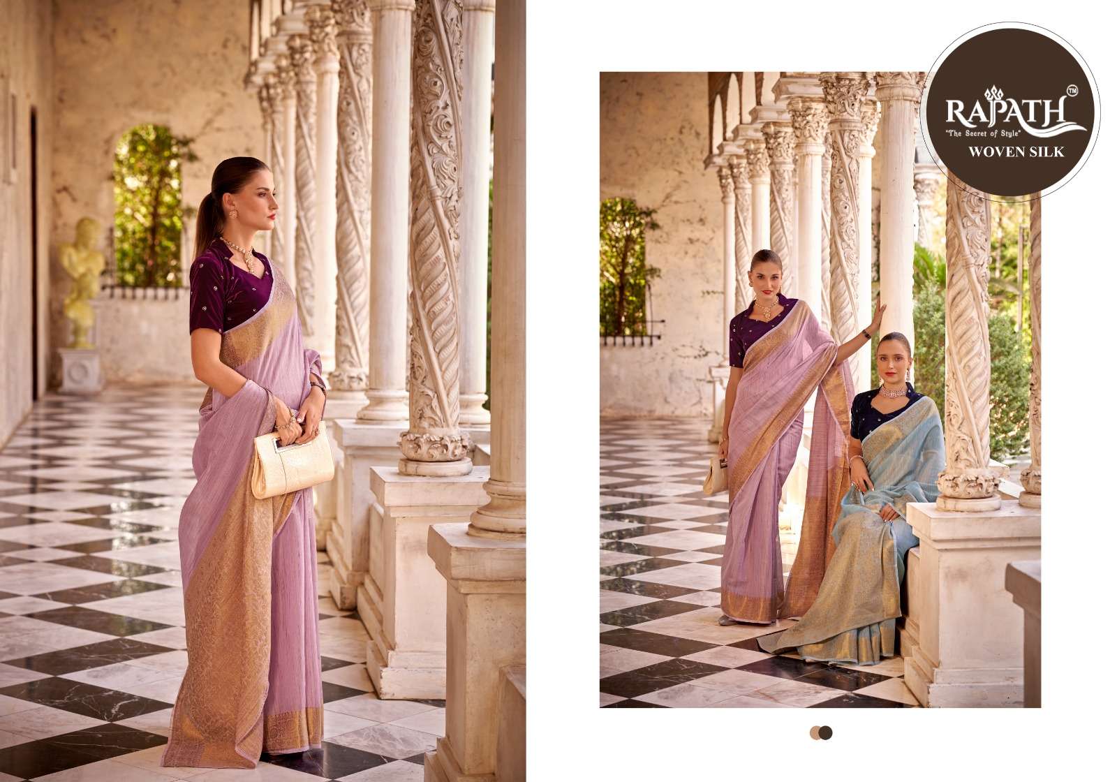 RAJPATH DELICATE SILK BEAUTIFUL LINEN SAREE CATALOG WHOLESALER AND EXPORTER IN SURAT 