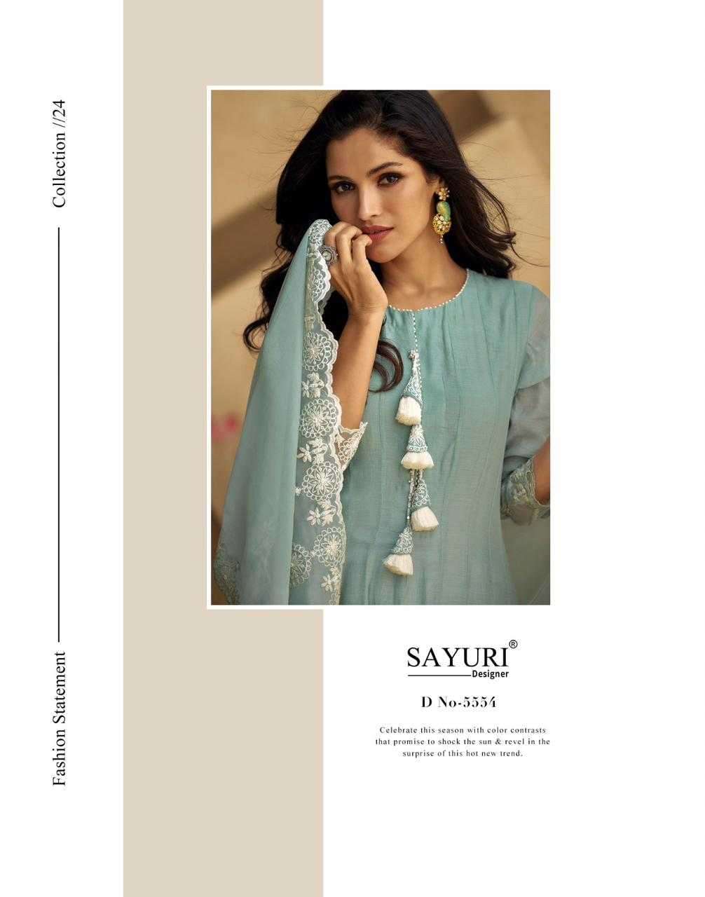 SAYURI DESIGNER PRESENTS GHAZAL READYMADE SILK PARTY WEAR SALWAR SUITS CATALOG WHOLESALER AND EXPORTER IN SURAT