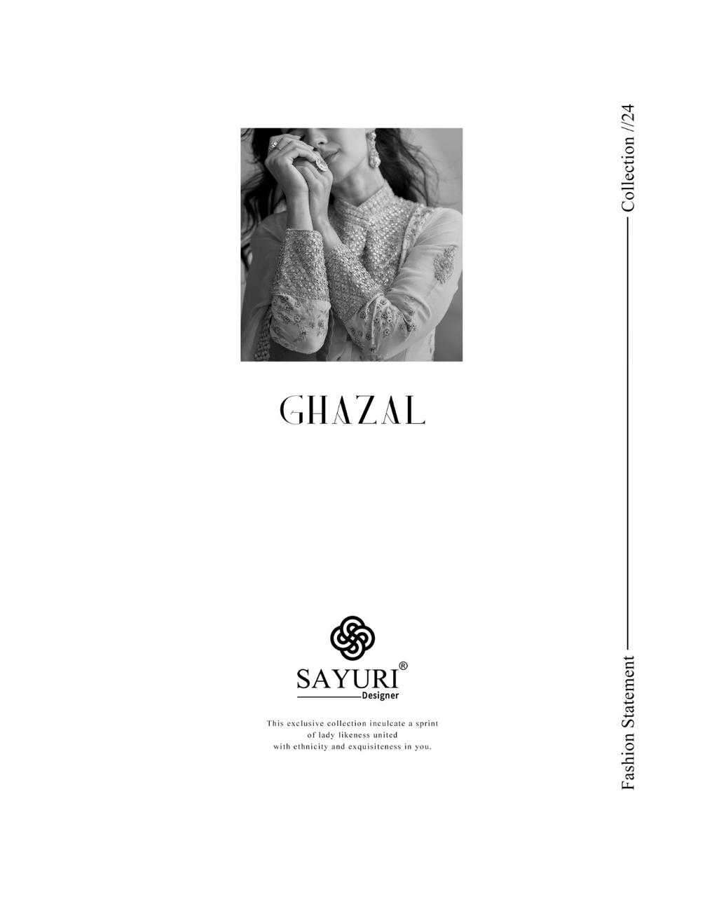 SAYURI DESIGNER PRESENTS GHAZAL READYMADE SILK PARTY WEAR SALWAR SUITS CATALOG WHOLESALER AND EXPORTER IN SURAT