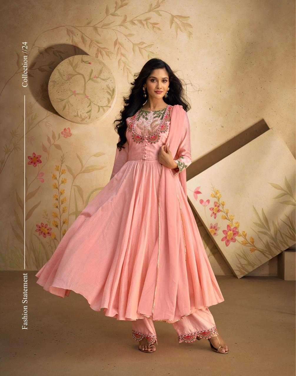 SAYURI DESIGNER PRESENTS GHAZAL READYMADE SILK PARTY WEAR SALWAR SUITS CATALOG WHOLESALER AND EXPORTER IN SURAT