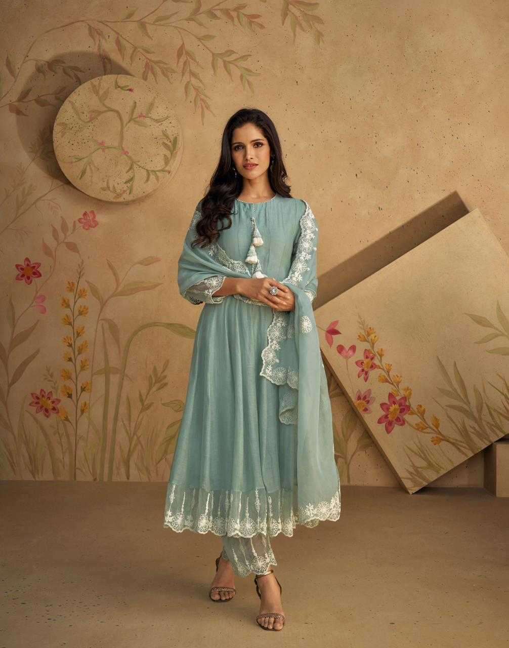 SAYURI DESIGNER PRESENTS GHAZAL READYMADE SILK PARTY WEAR SALWAR SUITS CATALOG WHOLESALER AND EXPORTER IN SURAT
