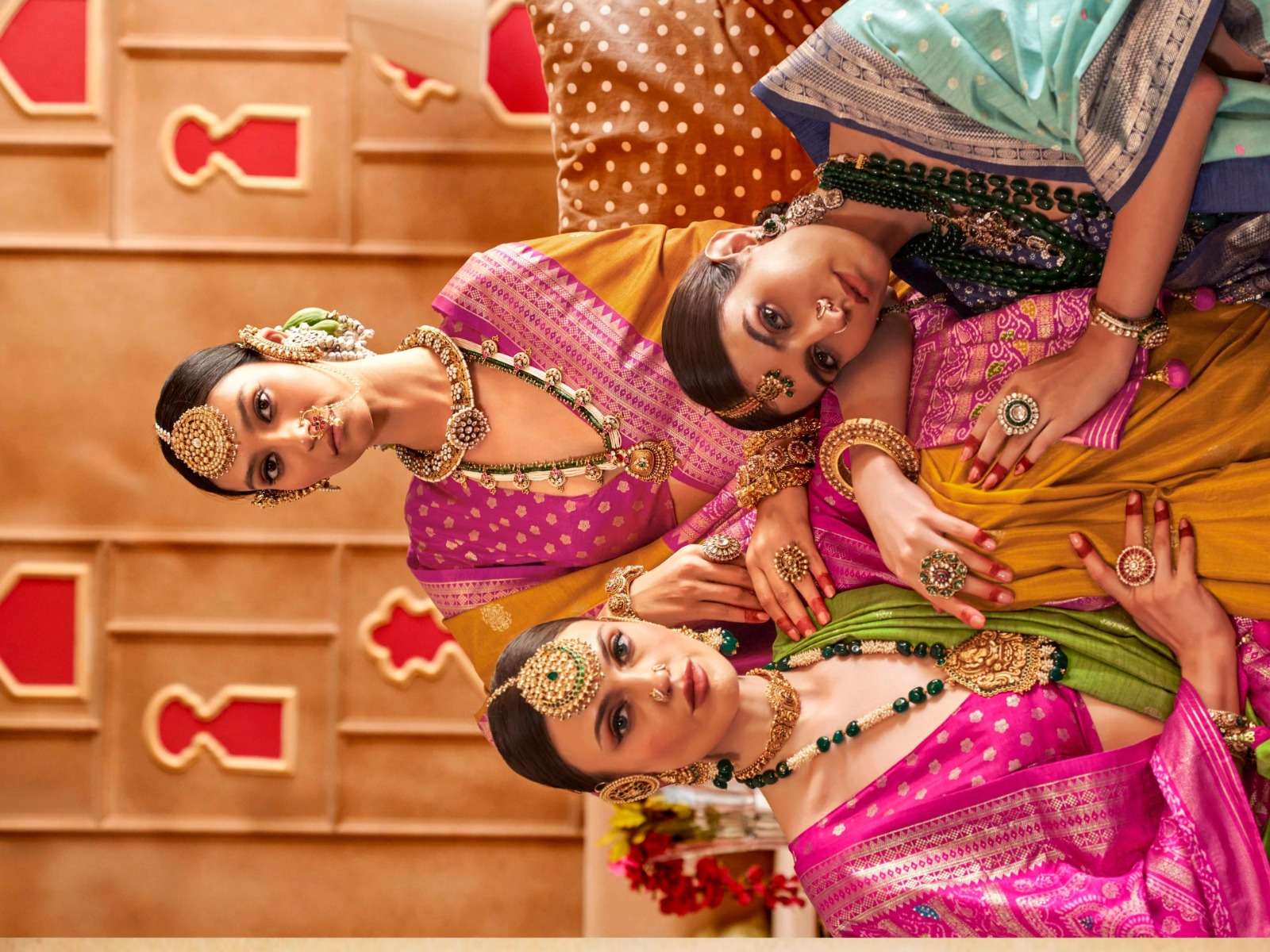 TRIRATH PRESENT HASTPATOLA DESIGNER WEDDING WEAR PATOLA SAREES CATALOG WHOLESALER AND EXPORTER IN SURAT  