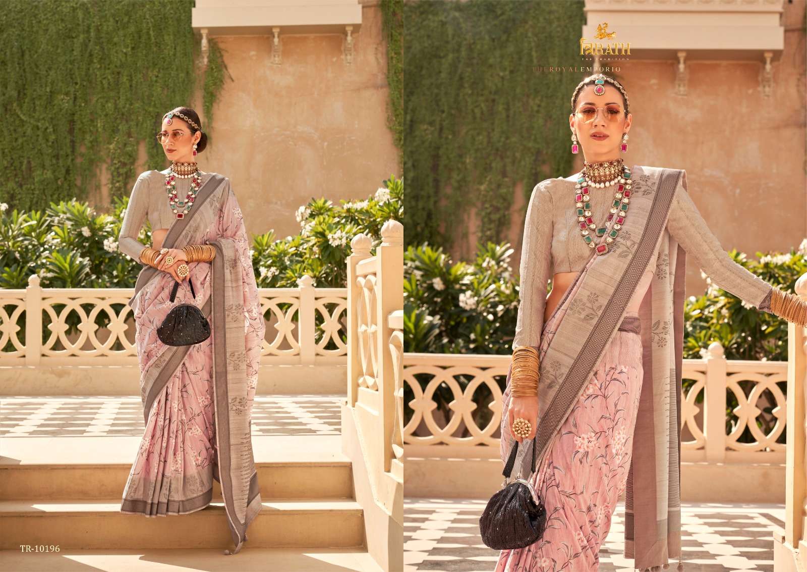 TRIRATH PRESENT SAVERA DESIGNER WEDDING WEAR SAREES CATALOG WHOLESALER AND EXPORTER IN SURAT  