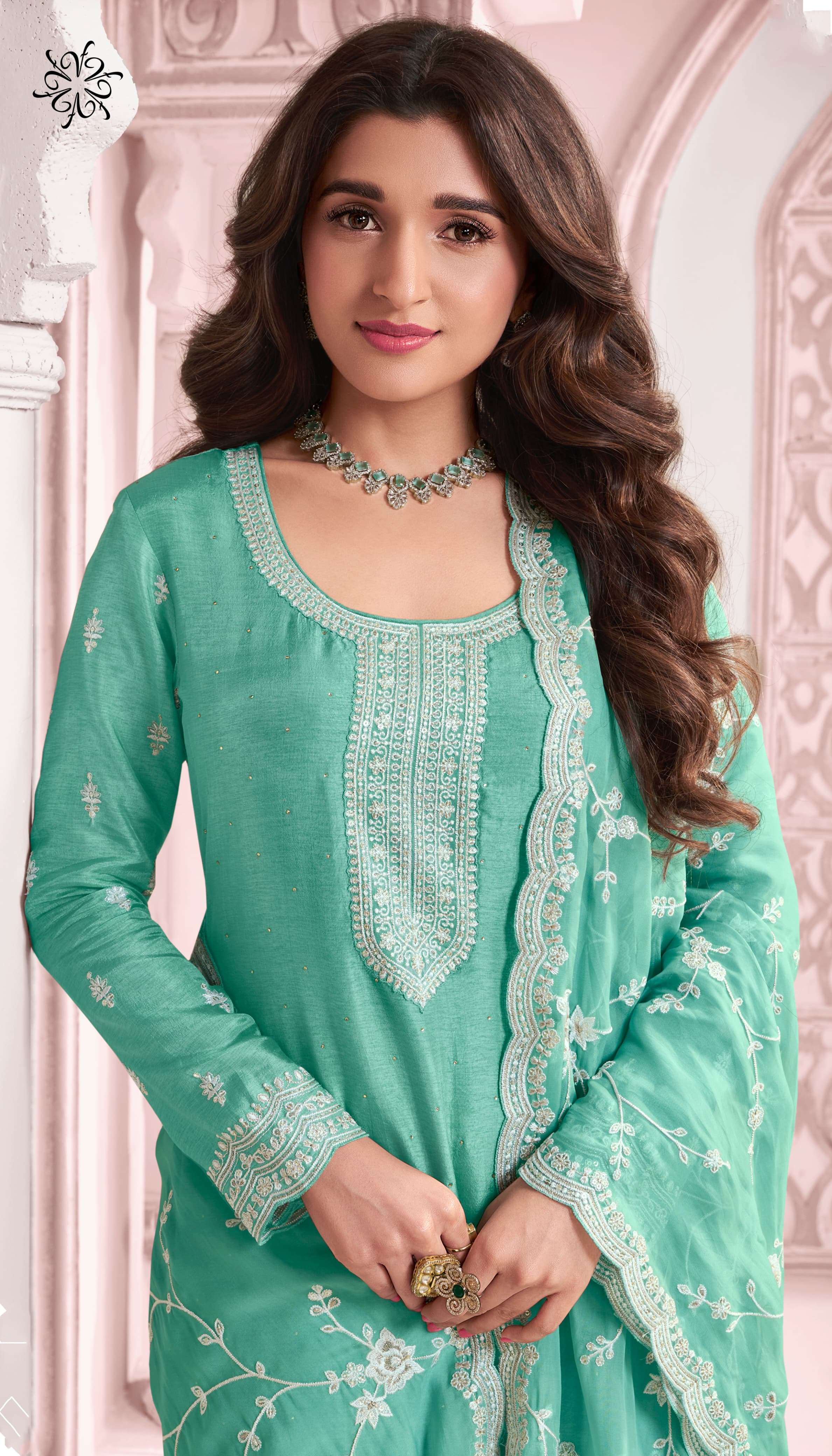 VINAY KASEESH PRESENTS KAVYA DESIGNER WORK FESTIVE WEAR SALWAR SUITS CATALOG WHOLESALER AND EXPORTER IN SURAT 