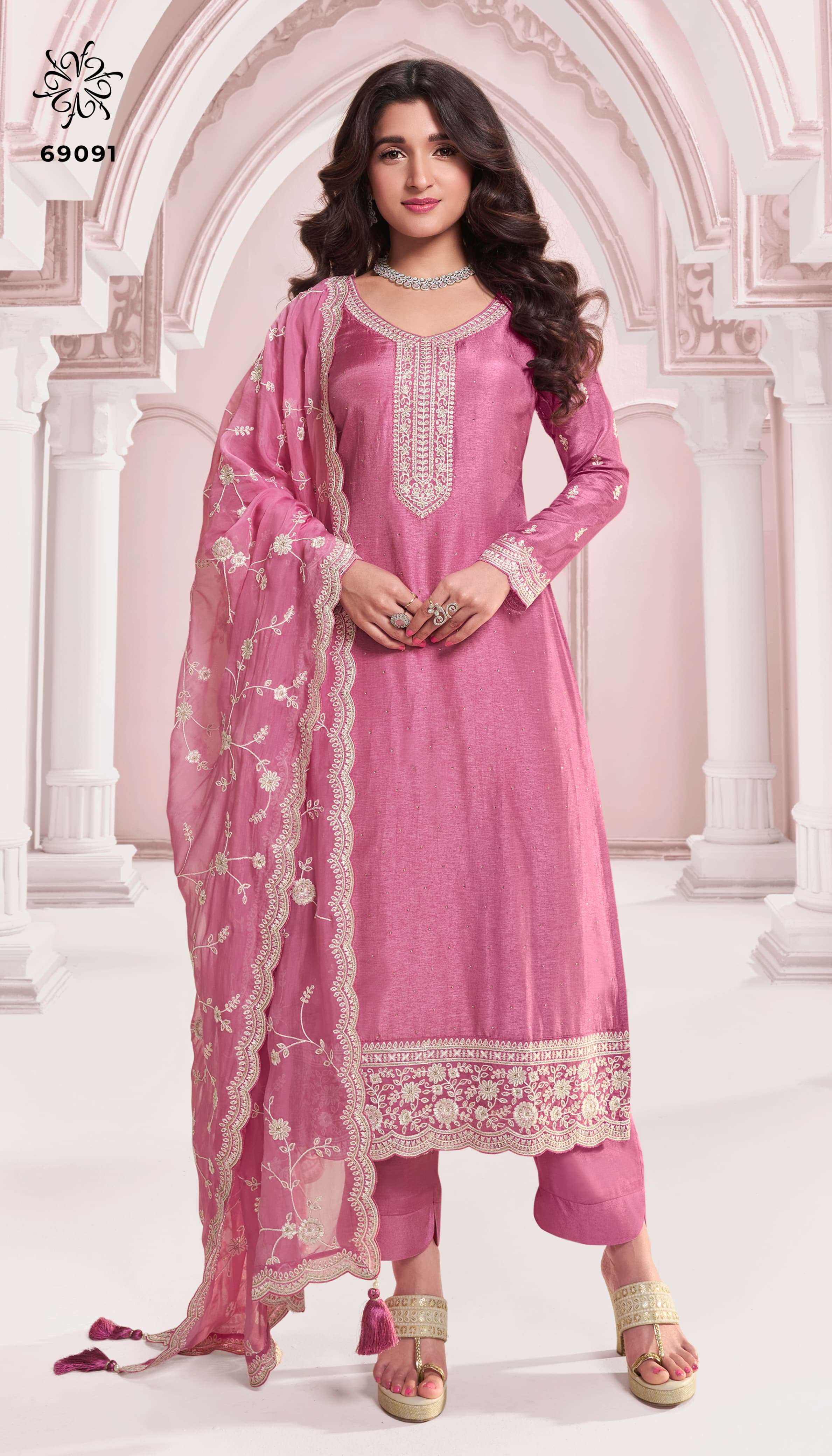 VINAY KASEESH PRESENTS KAVYA DESIGNER WORK FESTIVE WEAR SALWAR SUITS CATALOG WHOLESALER AND EXPORTER IN SURAT 