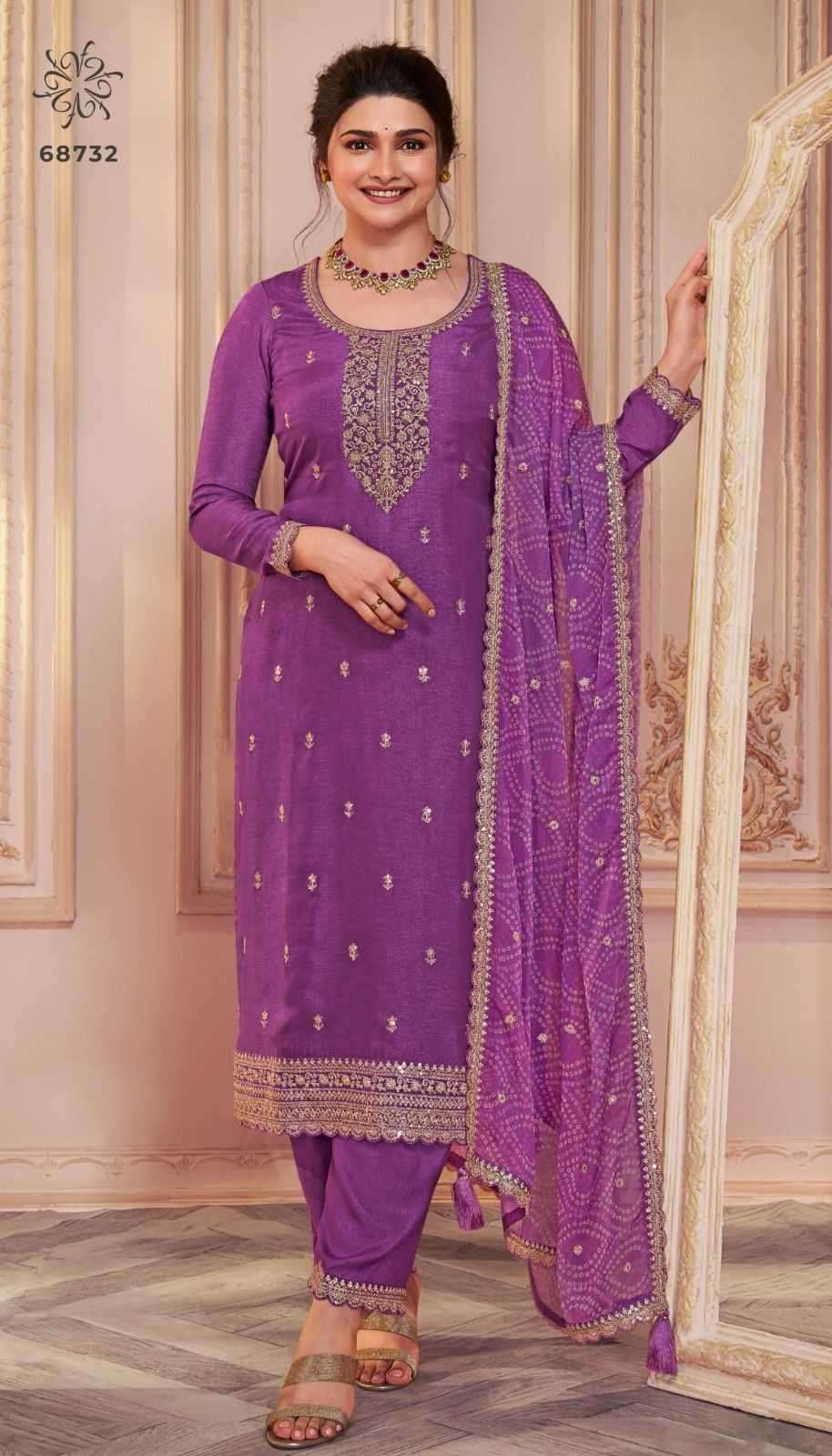 VINAY PRESENTS SAANJH EMBROIDERED SILK GEORGETTE ELEGENCE STYLE DRESS MATERIAL CATALOG WHOLESALER AND EXPORTER IN SURAT