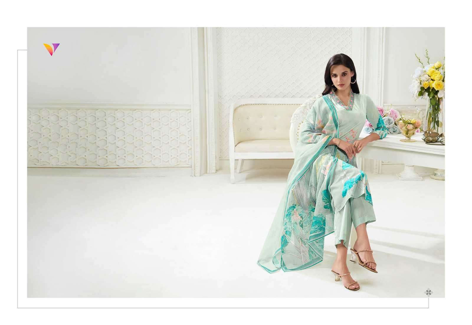 VIRADI BY VATSAM PRESENTS SUMMER VOL-19 COTTON EXCLUSIVE DESIGN FULL STITCH 3PCS CATALOG WHOLESALER AND EXPORTER IN SURAT