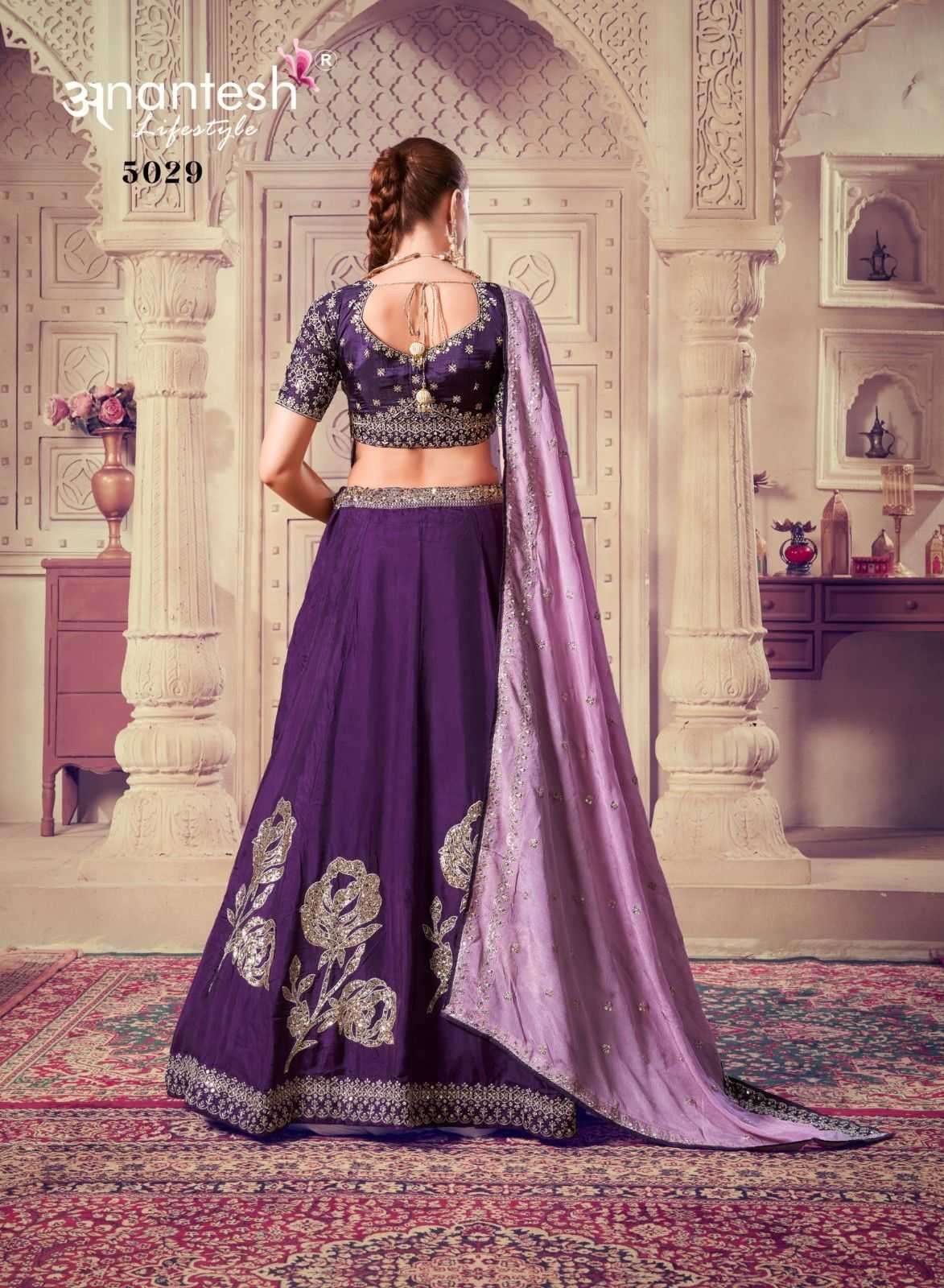 ANANTESH LIFESTYLE PRESENTS OCCASIONS VOL 8 FULL STITCH VISCOSE SILK BEST LEHENGA FOR WEDDING CATALOG WHOLESALER AND EXPORTER IN SURAT