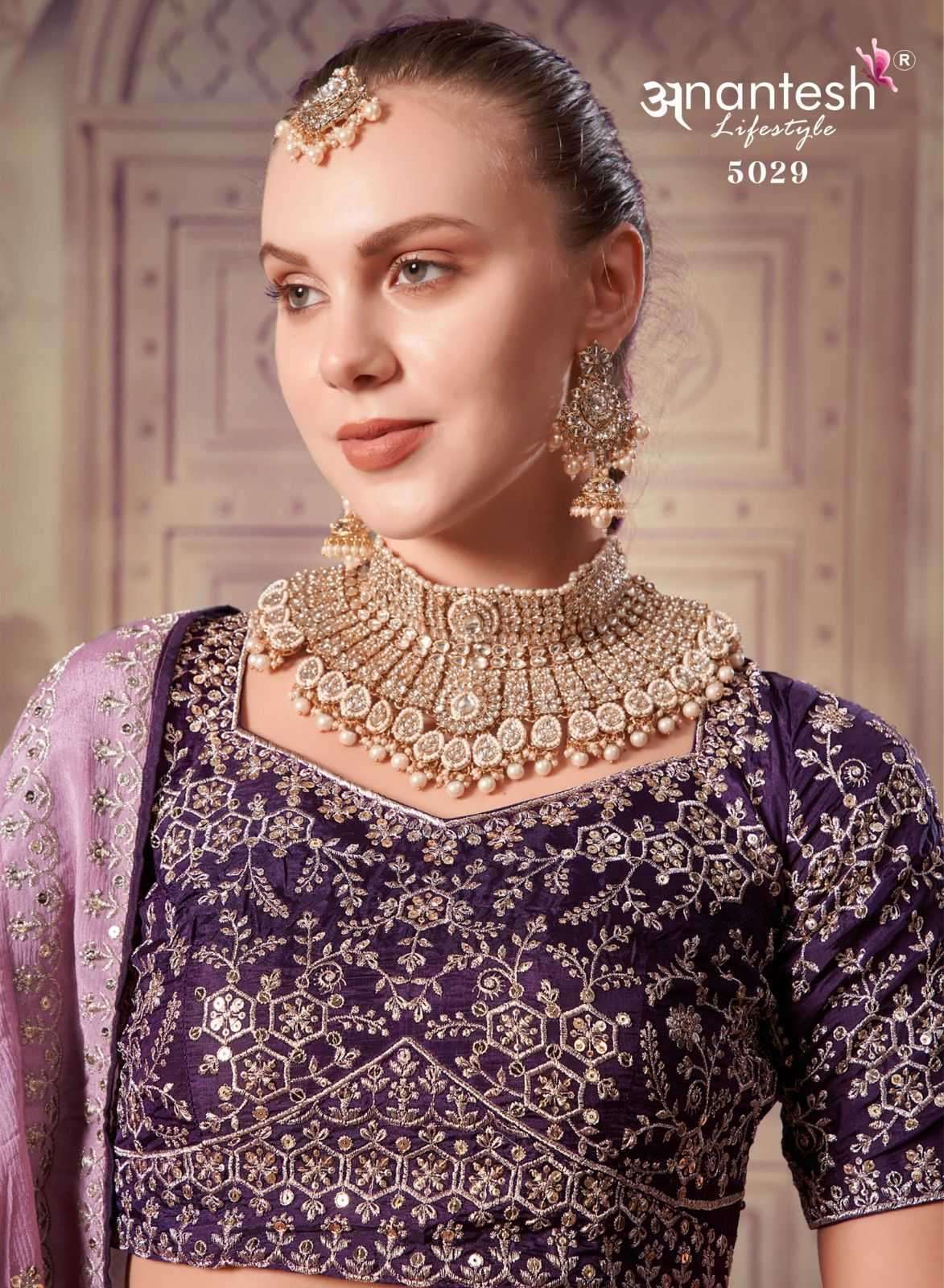 ANANTESH LIFESTYLE PRESENTS OCCASIONS VOL 8 FULL STITCH VISCOSE SILK BEST LEHENGA FOR WEDDING CATALOG WHOLESALER AND EXPORTER IN SURAT