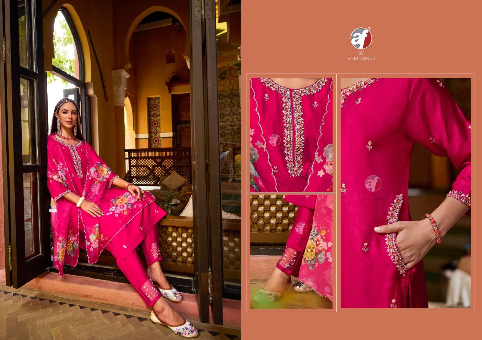 ANJU FEB PRESENTS SHEHNAI VOL-8 FANCY SILK CATALOG WHOLESALER AND EXPORTER IN SURAT