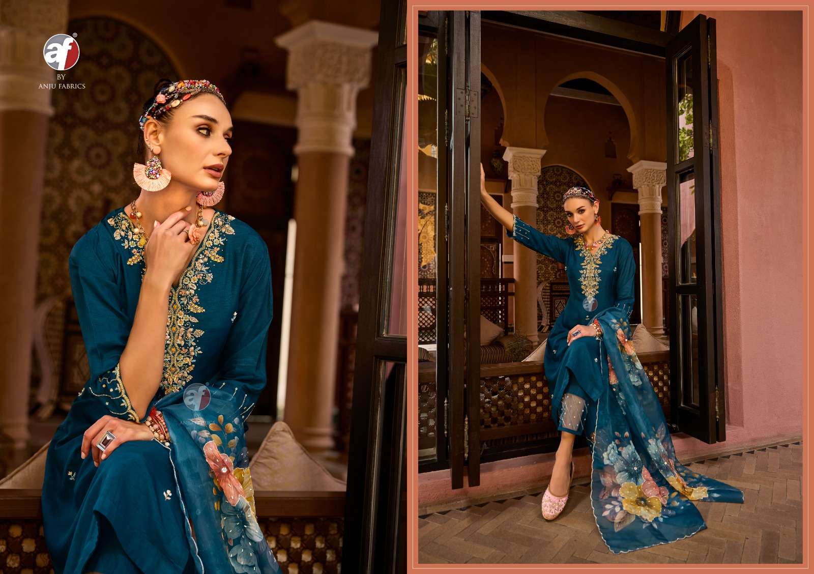 ANJU FEB PRESENTS SHEHNAI VOL-8 FANCY SILK CATALOG WHOLESALER AND EXPORTER IN SURAT