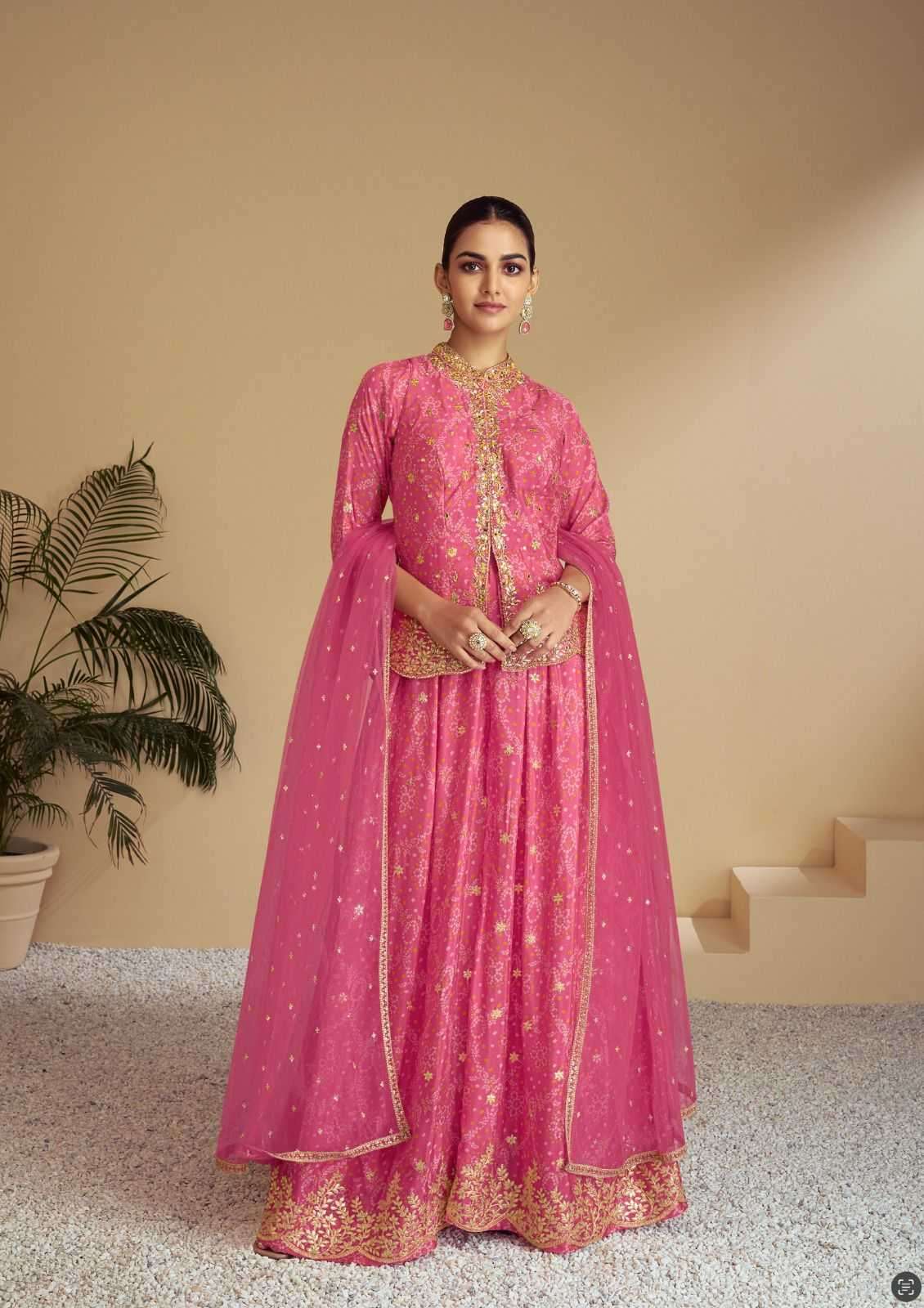GULKAYRA DESIGNER PRESENTS FLORENCE CHINON READYMADE PARTY WEAR SALWAR SUITS FOR WOMEN CATALOG WHOLESALER AND EXPORTER IN SURAT