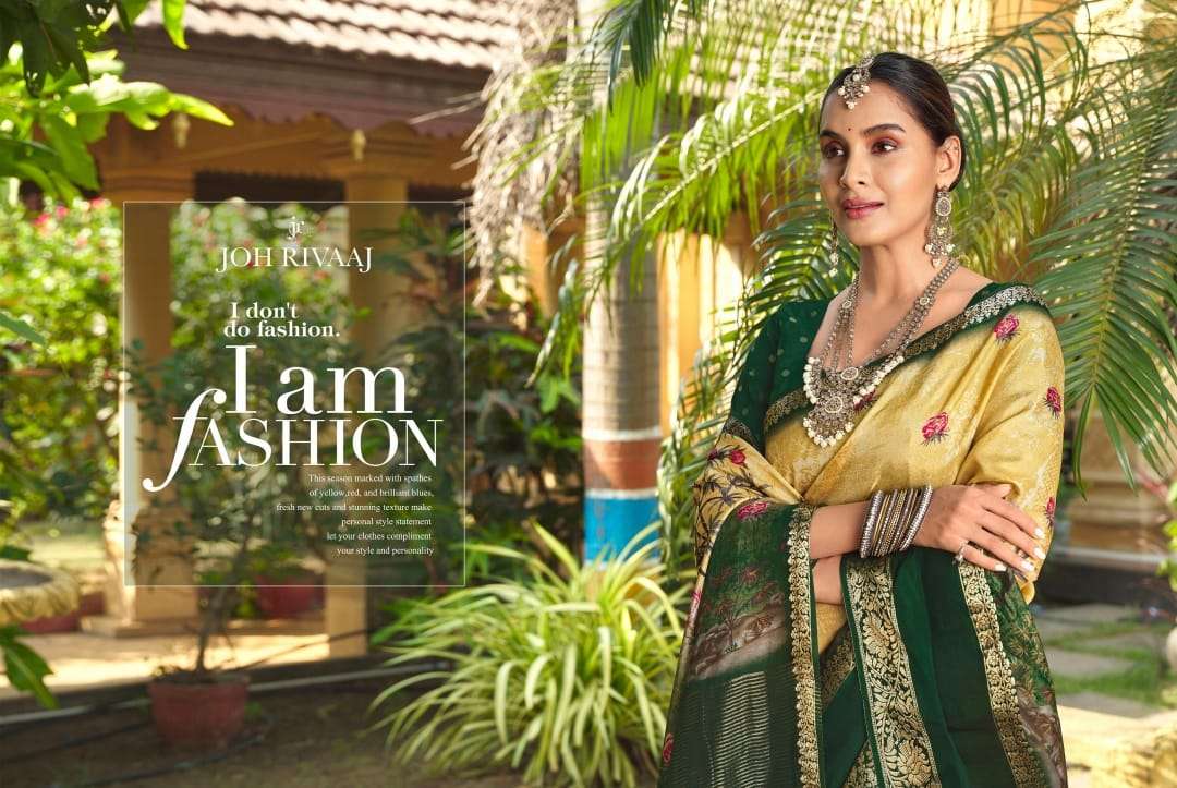 JOH RIVAAJ PRESENTS JALISA VOL-970 FANCY SAREES CATALOG WHOLESALER AND EXPORTER IN SURAT 