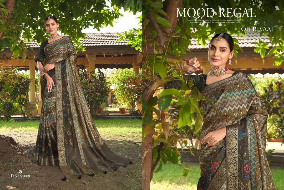JOH RIVAAJ PRESENTS JALISA VOL-970 FANCY SAREES CATALOG WHOLESALER AND EXPORTER IN SURAT 