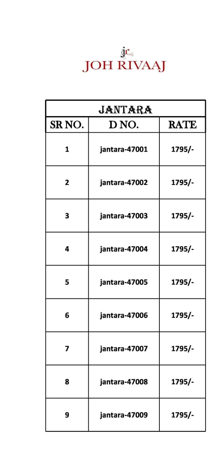 JOH RIVAAJ PRESENTS JANTARA VOL-470 FANCY SAREES CATALOG WHOLESALER AND EXPORTER IN SURAT 