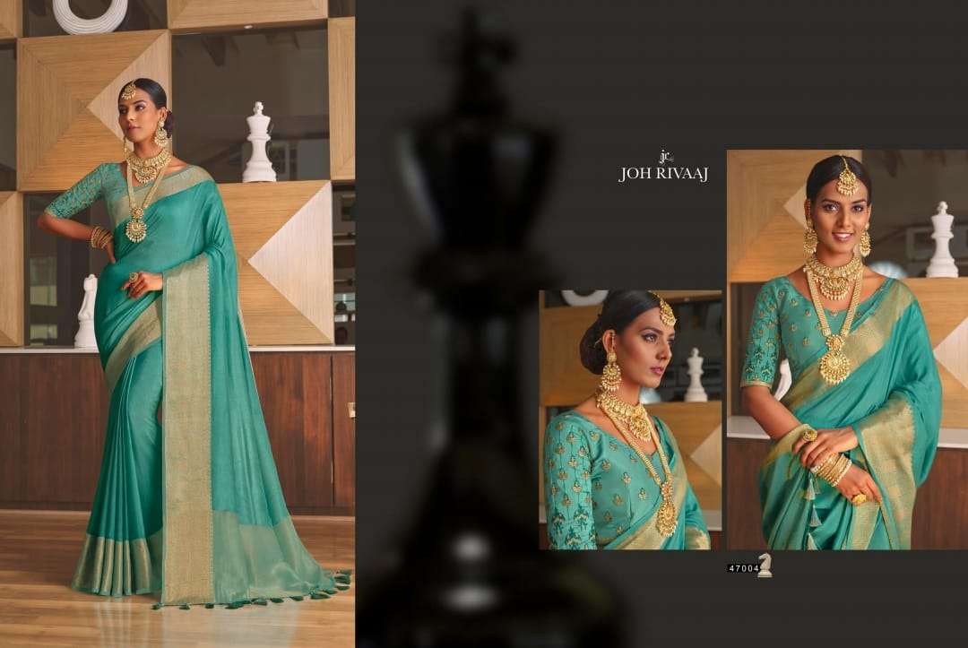 JOH RIVAAJ PRESENTS JANTARA VOL-470 FANCY SAREES CATALOG WHOLESALER AND EXPORTER IN SURAT 
