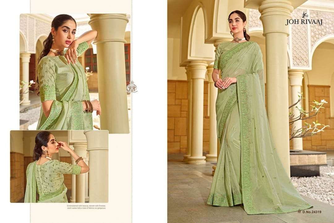 JOH RIVAAJ PRESENTS JOSHIKA FANCY SAREES CATALOG WHOLESALER AND EXPORTER IN SURAT 