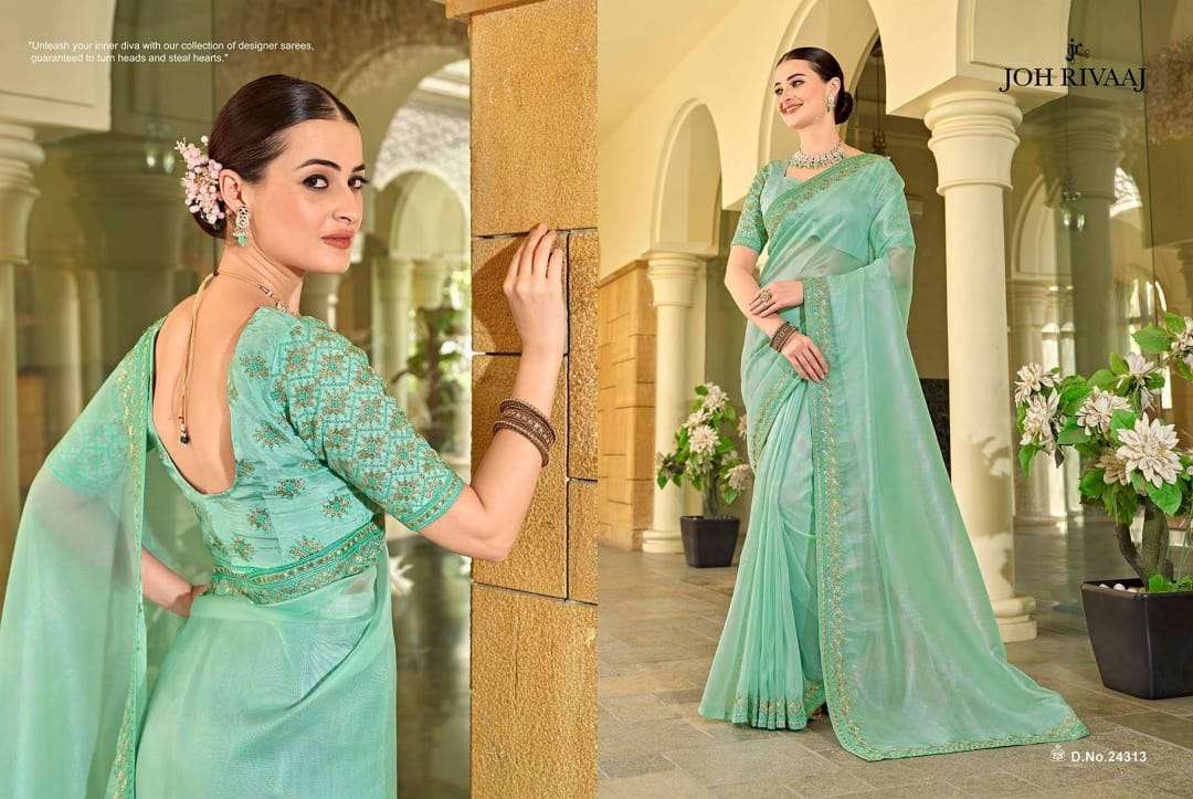JOH RIVAAJ PRESENTS JOSHIKA FANCY SAREES CATALOG WHOLESALER AND EXPORTER IN SURAT 