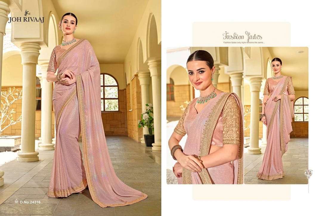 JOH RIVAAJ PRESENTS JOSHIKA FANCY SAREES CATALOG WHOLESALER AND EXPORTER IN SURAT 