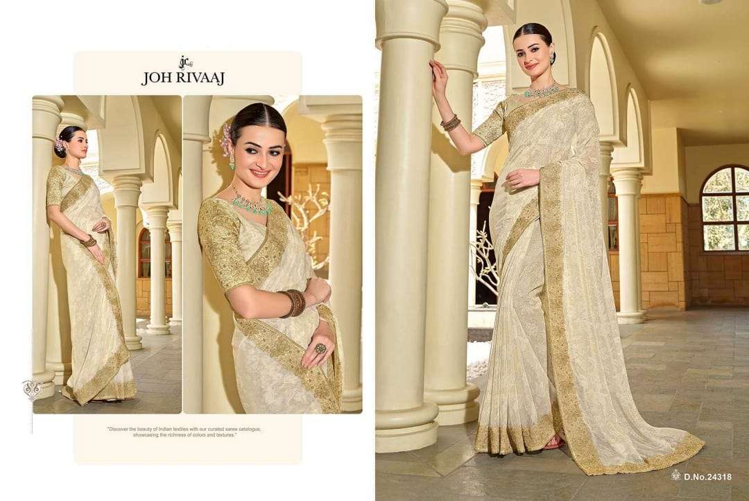 JOH RIVAAJ PRESENTS JOSHIKA FANCY SAREES CATALOG WHOLESALER AND EXPORTER IN SURAT 