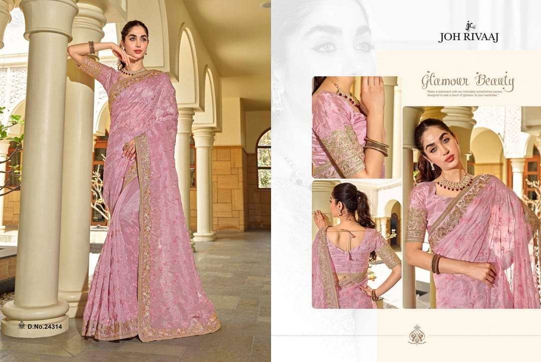 JOH RIVAAJ PRESENTS JOSHIKA FANCY SAREES CATALOG WHOLESALER AND EXPORTER IN SURAT 