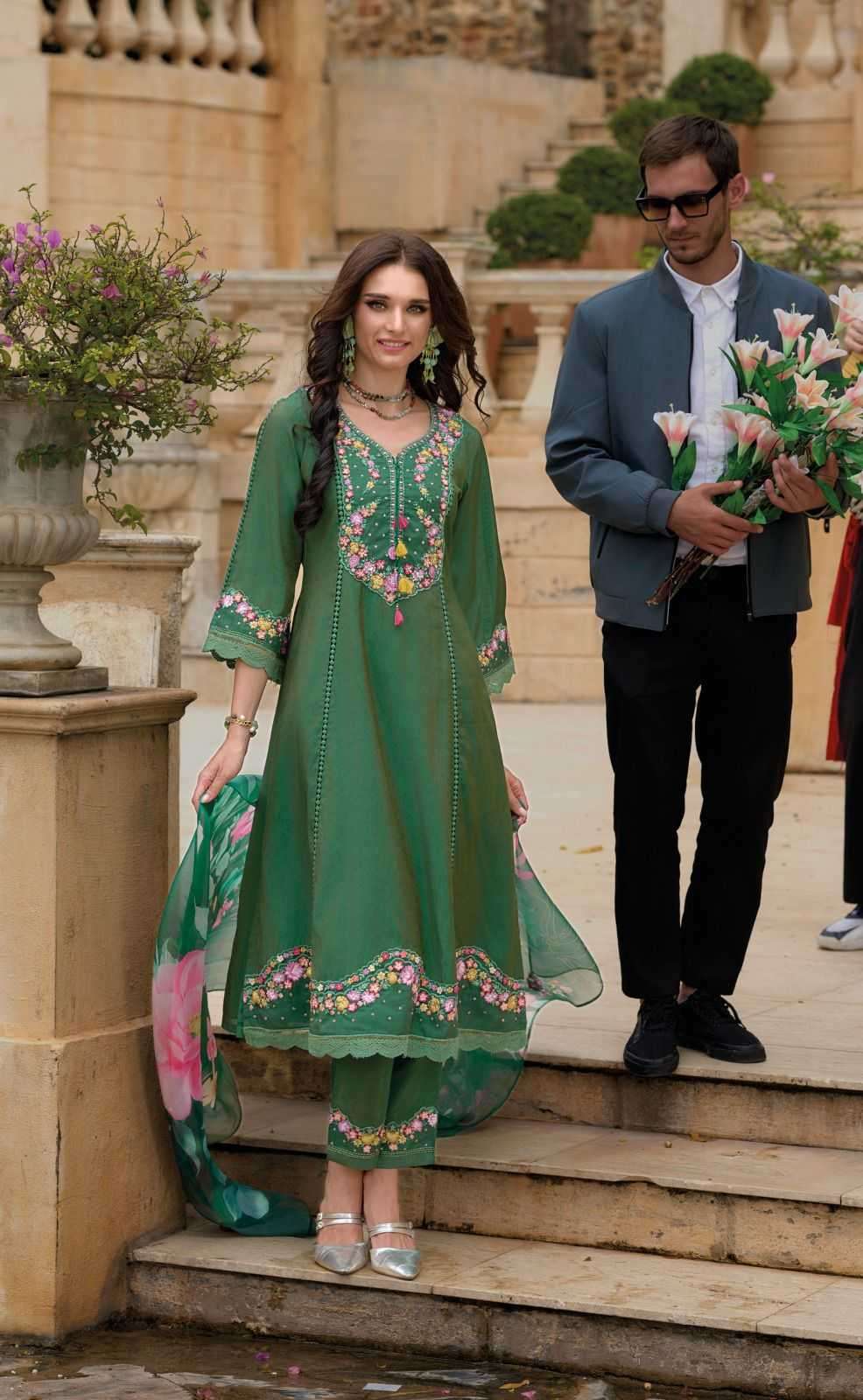 KAILEE FASHION PRESENTS BEGUM VOL-6 VISCOSE FULL STITCH PARTY WEAR SUITS FOR WOMEN CATALOG WHOLESALER AND EXPORTER 