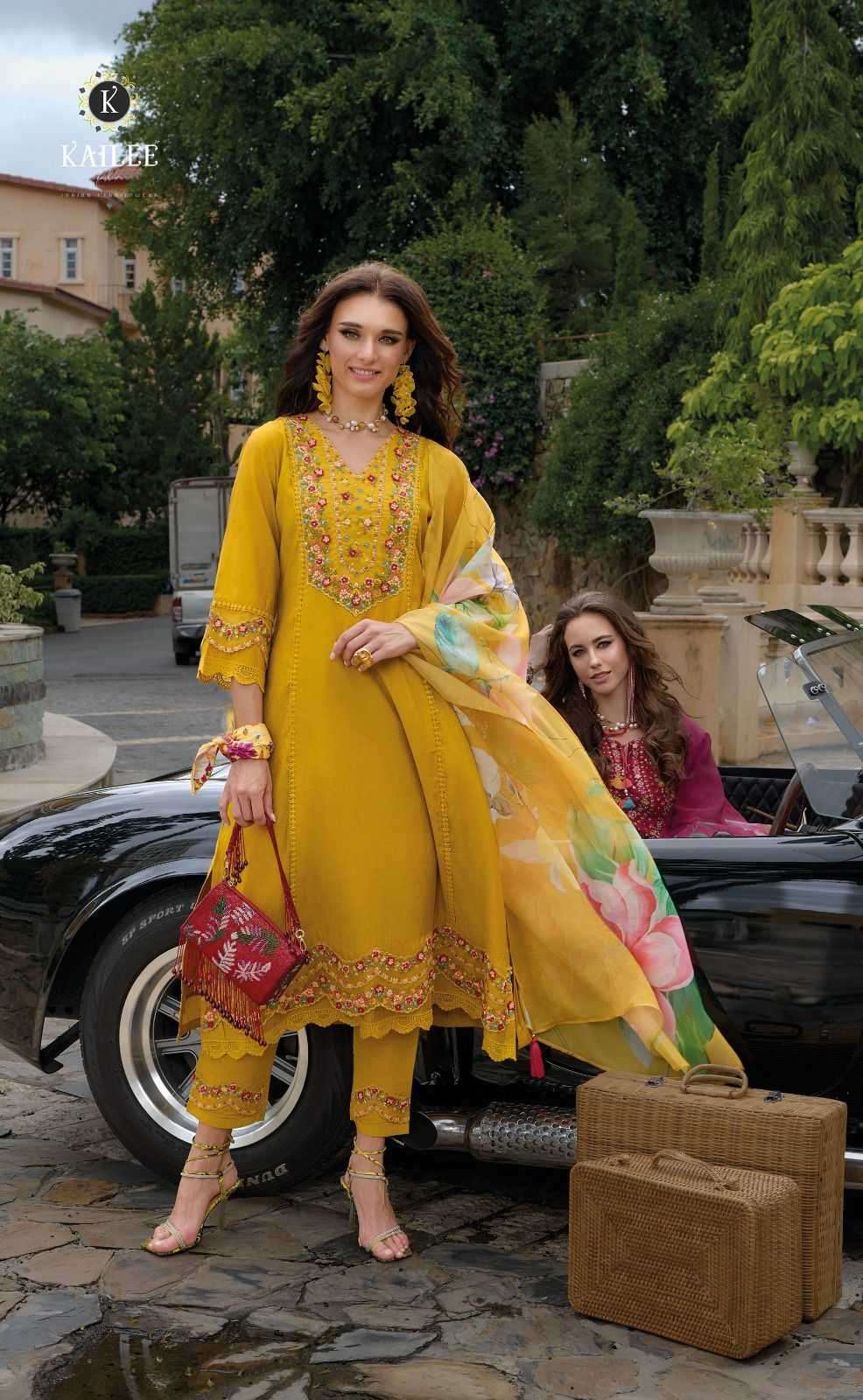 KAILEE FASHION PRESENTS BEGUM VOL-6 VISCOSE FULL STITCH PARTY WEAR SUITS FOR WOMEN CATALOG WHOLESALER AND EXPORTER 