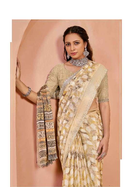 KASHVI CREATION PRESENTS PRATISTHA VOL-15 BRASSO BEAUTIFUL DESIGN SAREES CATALOG WHOLESALER AND EXPORTER 