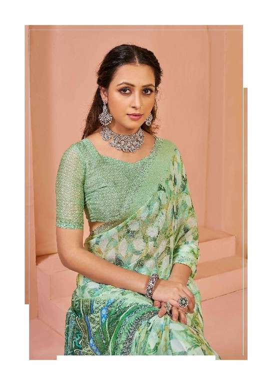 KASHVI CREATION PRESENTS PRATISTHA VOL-15 BRASSO BEAUTIFUL DESIGN SAREES CATALOG WHOLESALER AND EXPORTER 