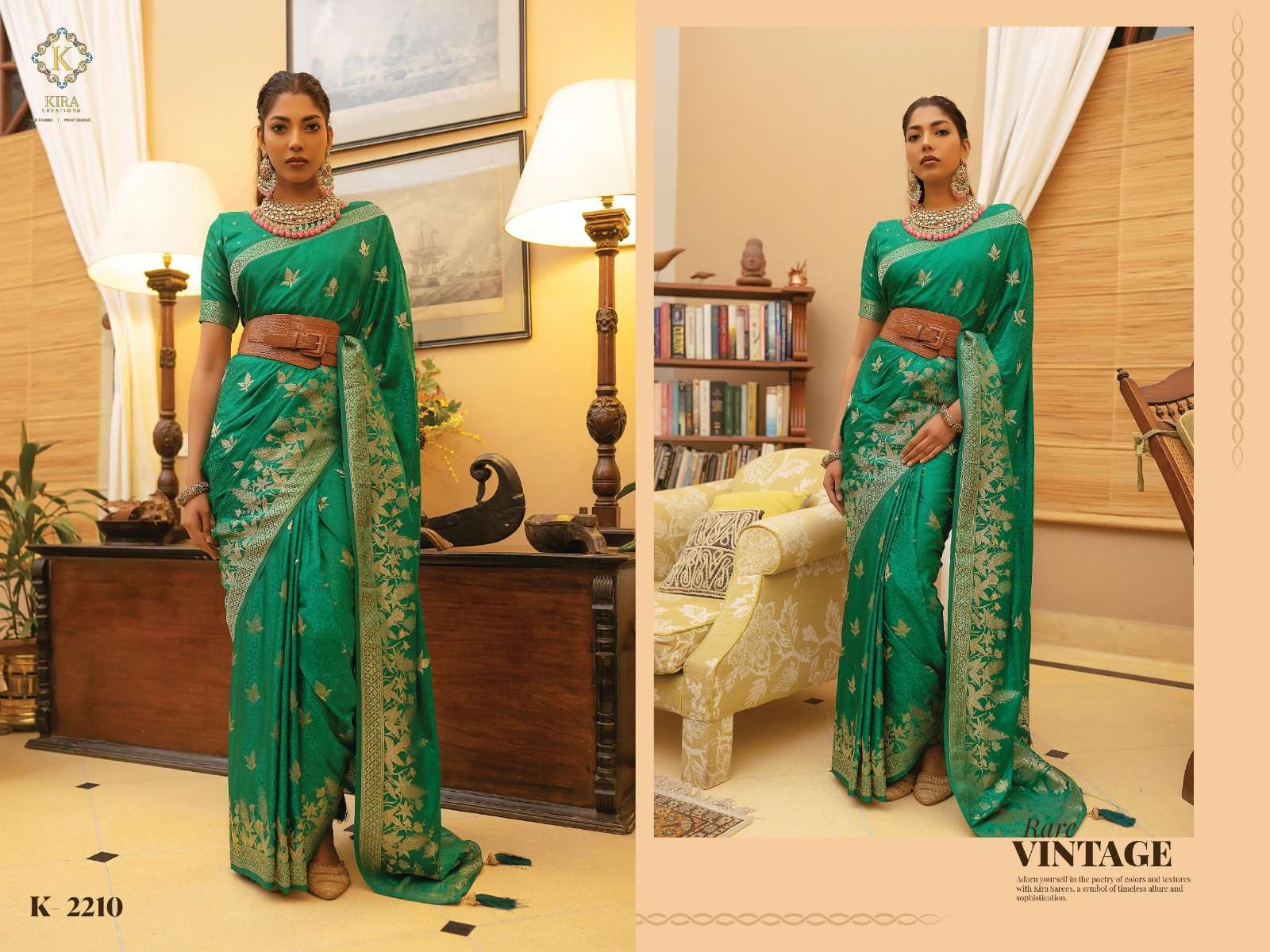 KIRA PRESENTS SCARLETT VOL-2 SATIN SILK FANCY SAREES CATALOG WHOLESALER AND EXPORTER IN SURAT  