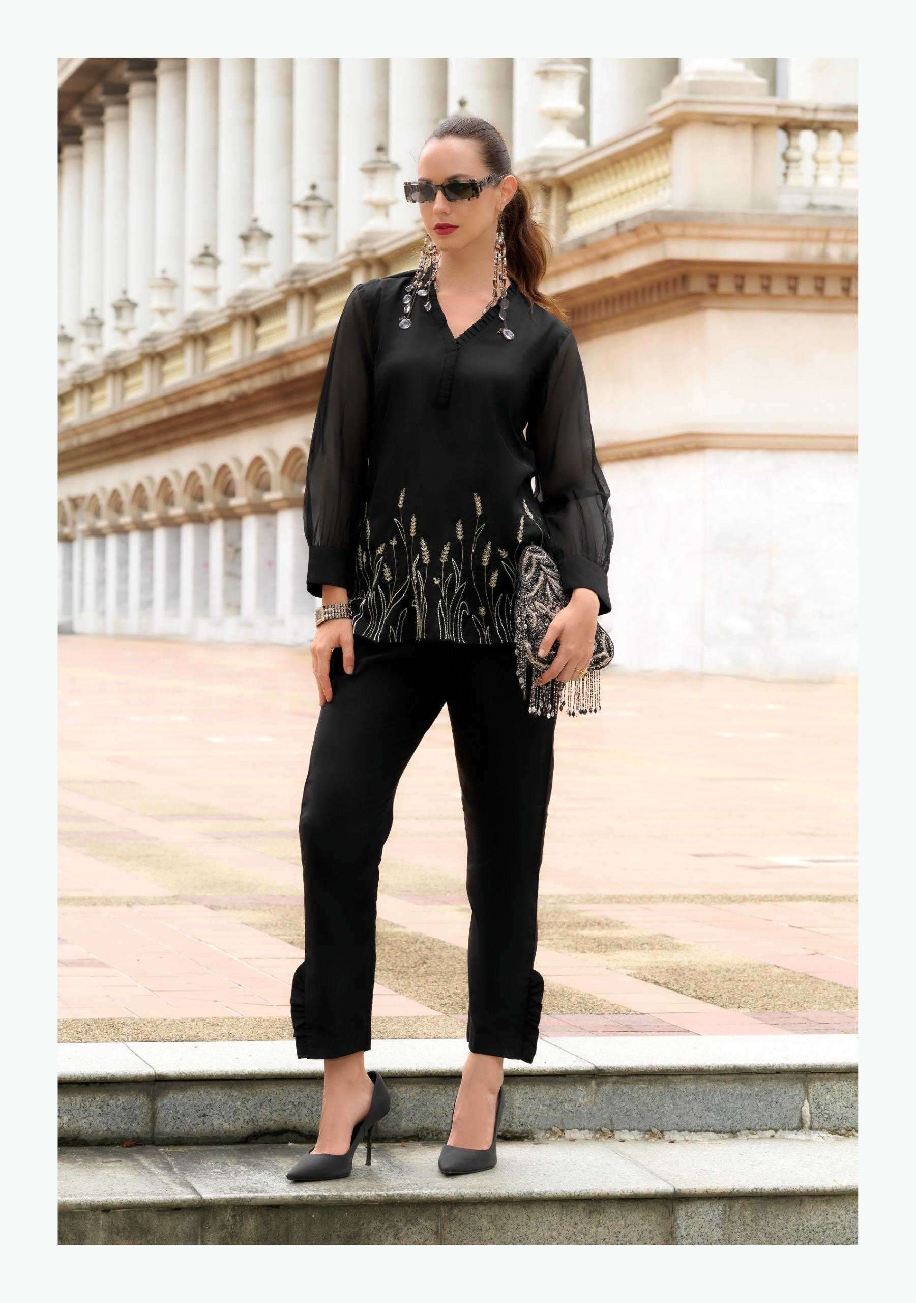 LADY LEELA PRESENTS MARBLES VOL-5 READYMADE VISCOSE ORGANZA CLASSIC LOOK CO-ORDS CATALOG WHOLESALER AND EXPORTER IN SURAT