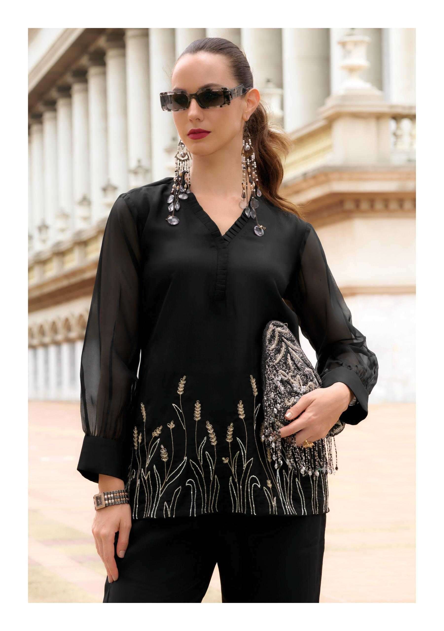 LADY LEELA PRESENTS MARBLES VOL-5 READYMADE VISCOSE ORGANZA CLASSIC LOOK CO-ORDS CATALOG WHOLESALER AND EXPORTER IN SURAT
