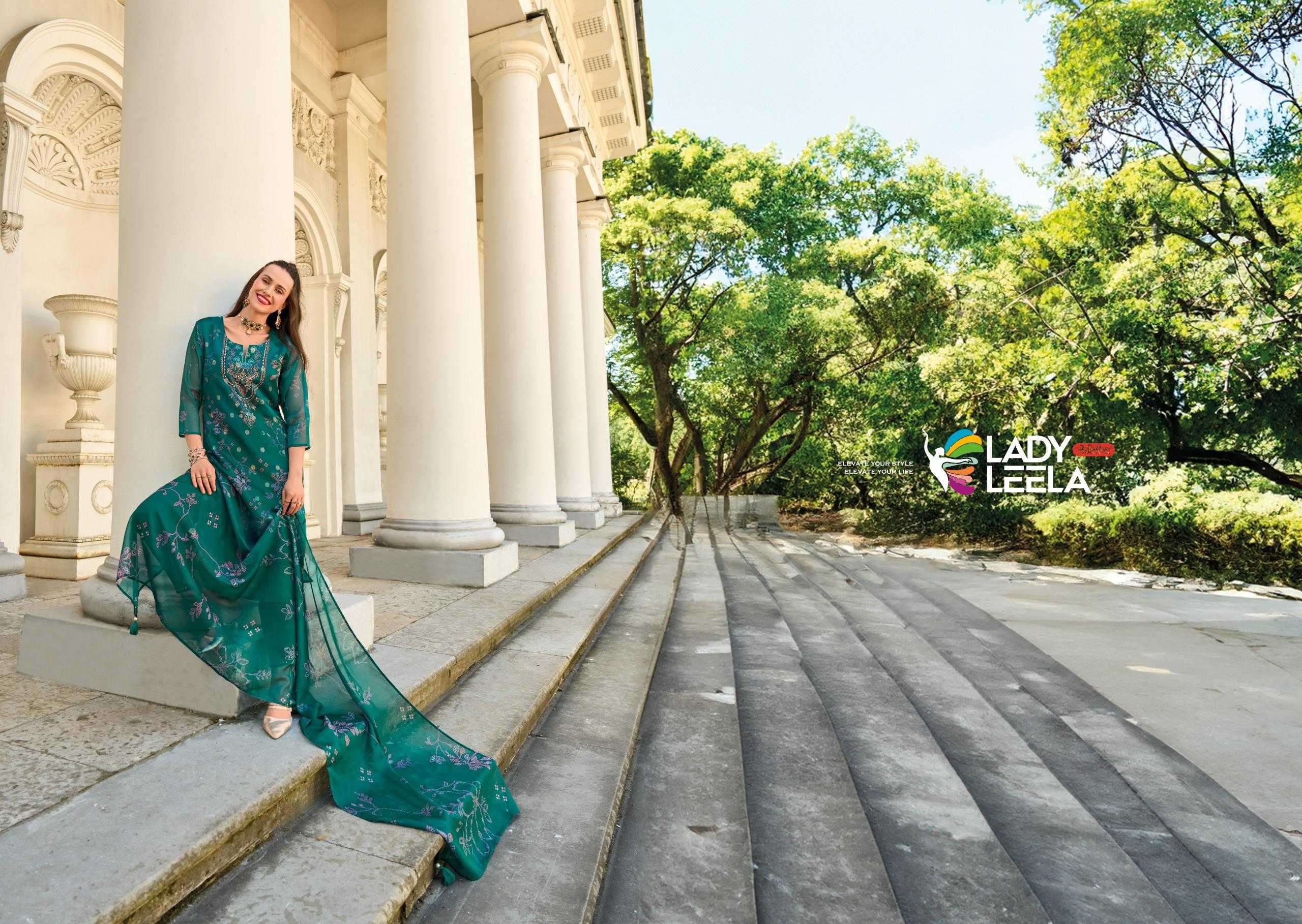 LADY LEELA PRESENTS QURBAT VISCOSE HANDWORK FULL STITCH PAKISTANI STYLE 3PCS DRESS CATALOG WHOLESALER AND EXPORTER 