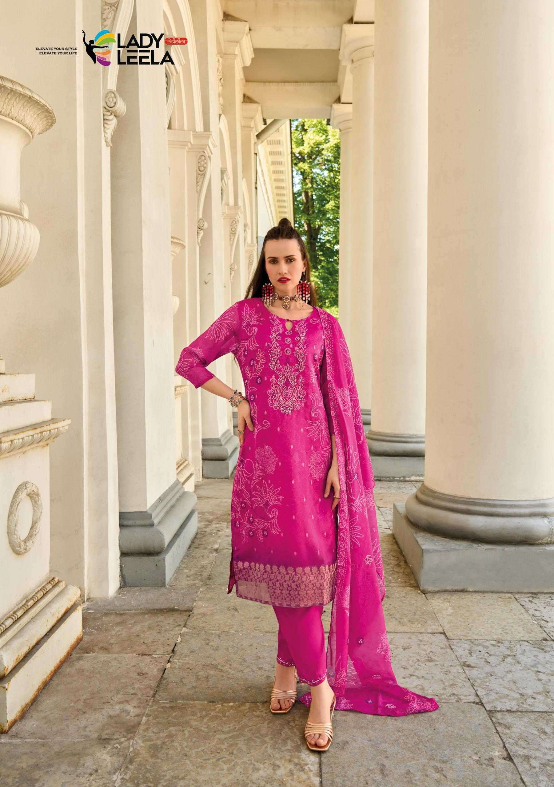 LADY LEELA PRESENTS QURBAT VISCOSE HANDWORK FULL STITCH PAKISTANI STYLE 3PCS DRESS CATALOG WHOLESALER AND EXPORTER 